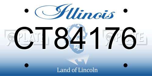 CT84176 Illinois License Plate