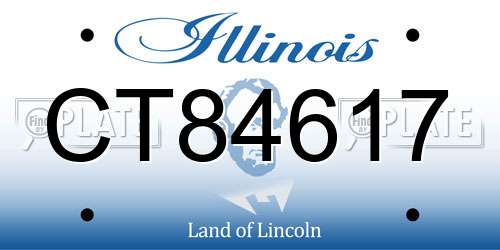 CT84617 Illinois License Plate