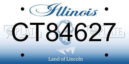 CT84627 Illinois License Plate