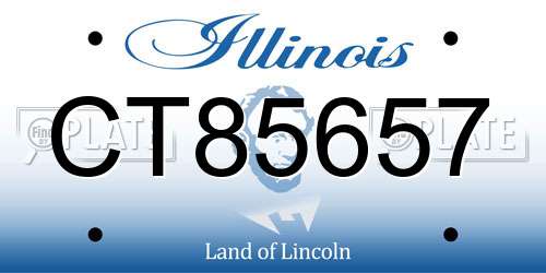 CT85657 Illinois License Plate