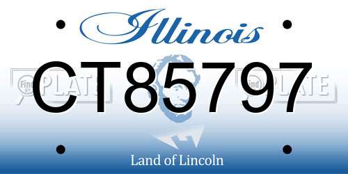CT85797 Illinois License Plate