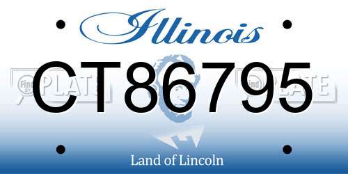 CT86795 Illinois License Plate