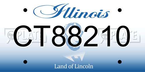 CT88210 Illinois License Plate