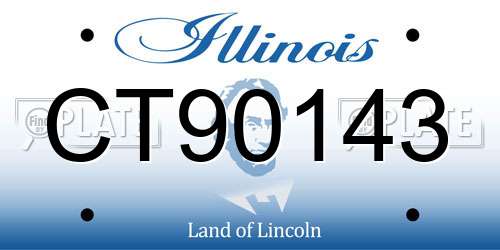 CT90143 Illinois License Plate