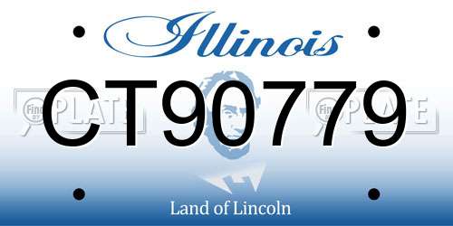 CT90779 Illinois License Plate