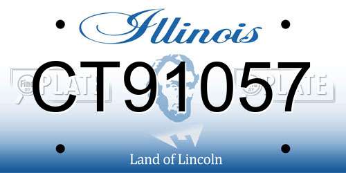 CT91057 Illinois License Plate