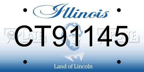 CT91145 Illinois License Plate