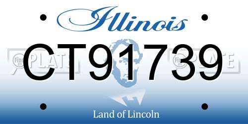 CT91739 Illinois License Plate