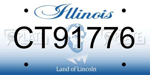CT91776 Illinois License Plate
