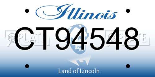 CT94548 Illinois License Plate
