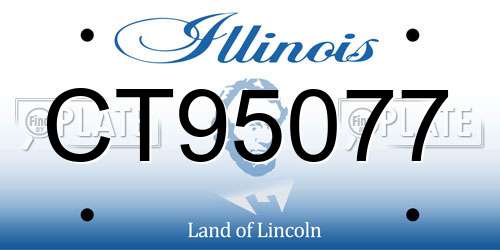 CT95077 Illinois License Plate