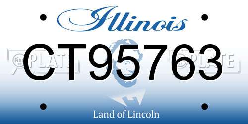 CT95763 Illinois License Plate