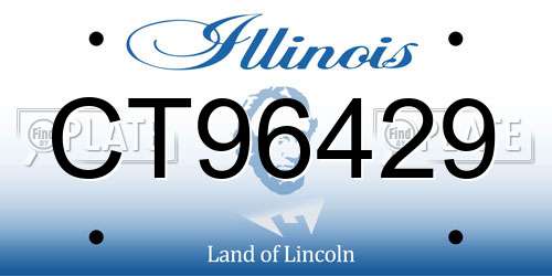 CT96429 Illinois License Plate