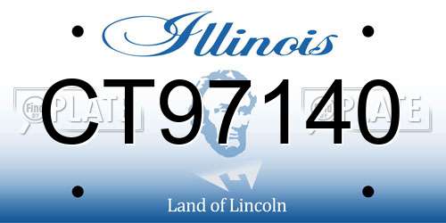 CT97140 Illinois License Plate