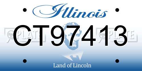 CT97413 Illinois License Plate