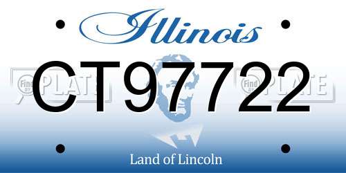CT97722 Illinois License Plate