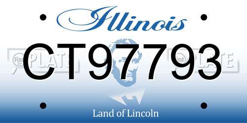 CT97793 Illinois License Plate