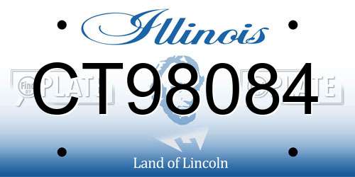 CT98084 Illinois License Plate