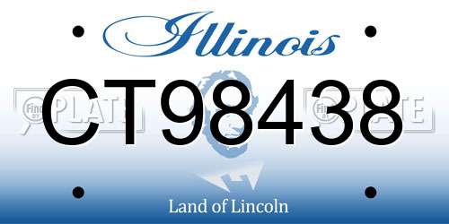 CT98438 Illinois License Plate