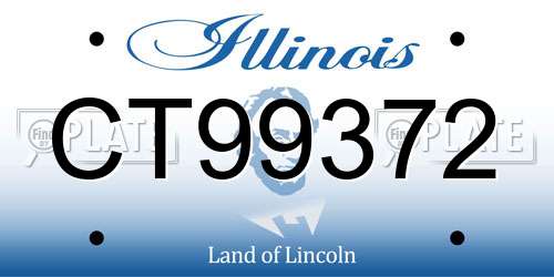 CT99372 Illinois License Plate