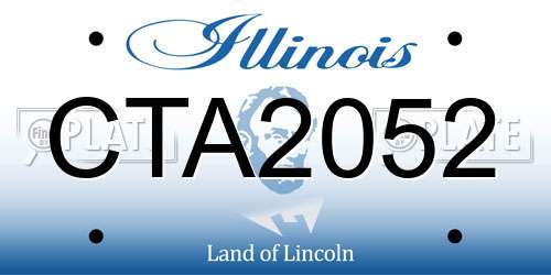 CTA2052 Illinois License Plate