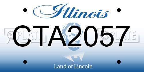 CTA2057 Illinois License Plate