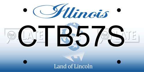 CTB57S Illinois License Plate