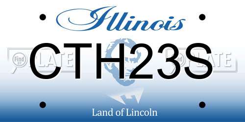 CTH23S Illinois License Plate