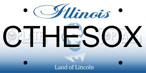 CTHESOX Illinois License Plate
