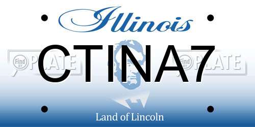 CTINA7 Illinois License Plate