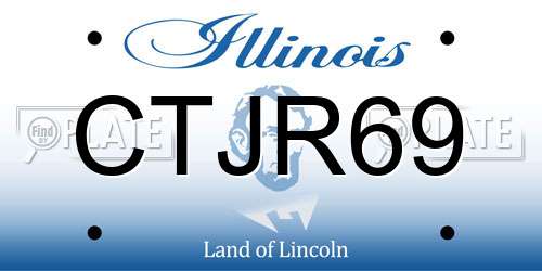 CTJR69 Illinois License Plate