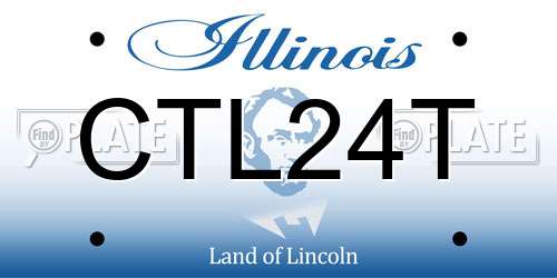 CTL24T Illinois License Plate