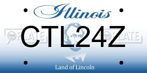 CTL24Z Illinois License Plate