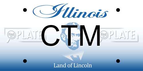 CTM Illinois License Plate