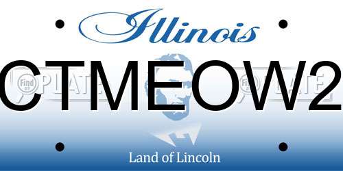 CTMEOW2 Illinois License Plate