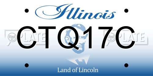 CTQ17C Illinois License Plate