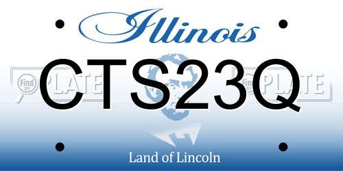 CTS23Q Illinois License Plate