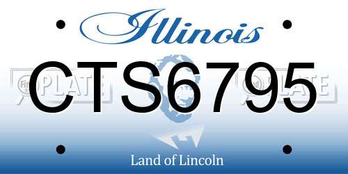 CTS6795 Illinois License Plate