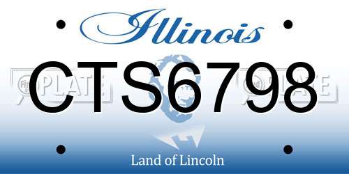 CTS6798 Illinois License Plate