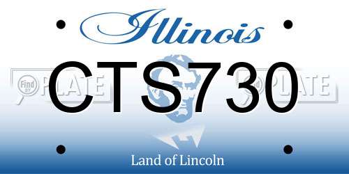CTS730 Illinois License Plate