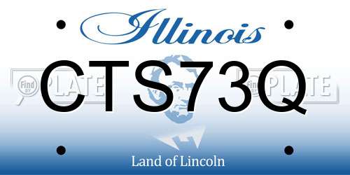 CTS73Q Illinois License Plate
