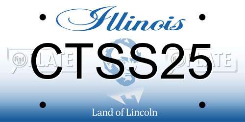 CTSS25 Illinois License Plate