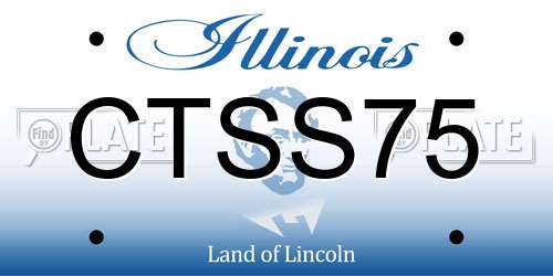 CTSS75 Illinois License Plate