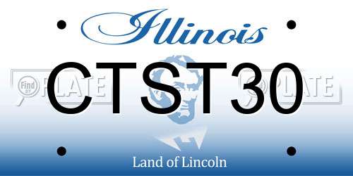 CTST30 Illinois License Plate