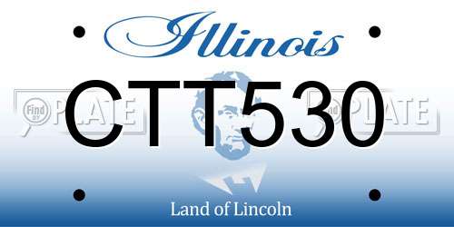 CTT530 Illinois License Plate