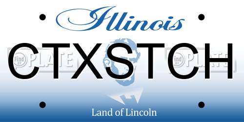 CTXSTCH Illinois License Plate