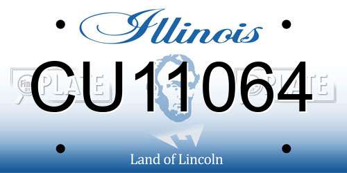 CU11064 Illinois License Plate