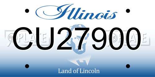 CU27900 Illinois License Plate