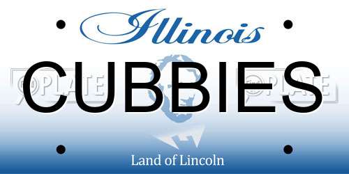 CUBBIES Illinois License Plate