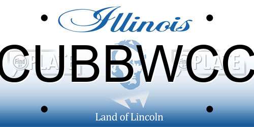 CUBBWCC Illinois License Plate